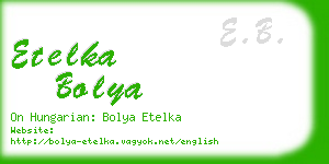 etelka bolya business card